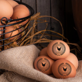 Gepersonaliseerde  Hen Naam Egg Love Rubb Rubberstempel