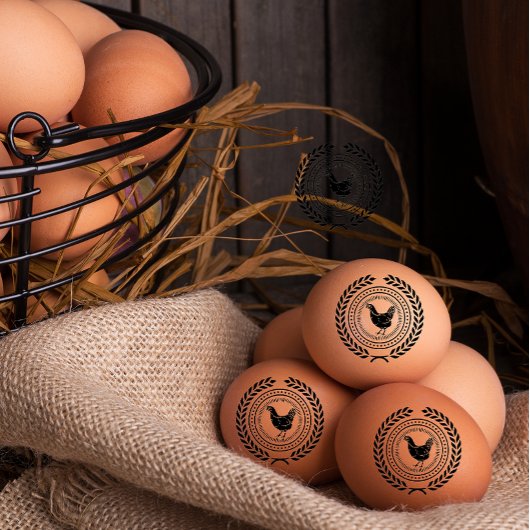 Gepersonaliseerde  Hen Naam Egg Love Rubb Rubberstempel