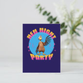Gepersonaliseerde Hen Night Party Funny Bacheloret Kaart (Staand voorkant)