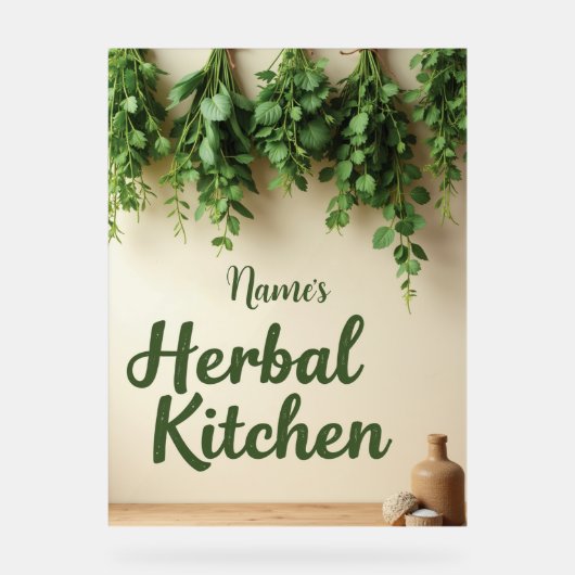 Gepersonaliseerde Herbal Keuken Boerderij Decor (Voorkant)