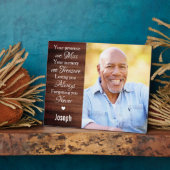 Gepersonaliseerde herdenkingsherinneringsfoto fotoplaat (Zijkant)