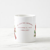 Gepersonaliseerde herdenkingskardinalen verschijne koffiemok (Center)