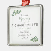 Gepersonaliseerde herdenkingsornament metalen ornament (Links)