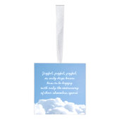 Gepersonaliseerde herdenkingsversiering van huisdi kubus ornament (Rechts)