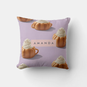 Gepersonaliseerde Herfst Autumn Pumpkin Whipped Cr Kussen