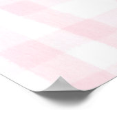 Gepersonaliseerde Herfst Baby Meisje Kwekerij Bow  Poster (Hoek)