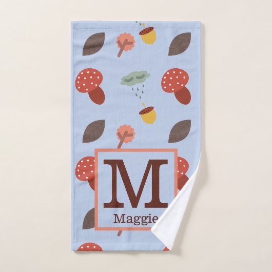 Gepersonaliseerde Herfst badhanddoek set Bad Handdoek (Handdoek)