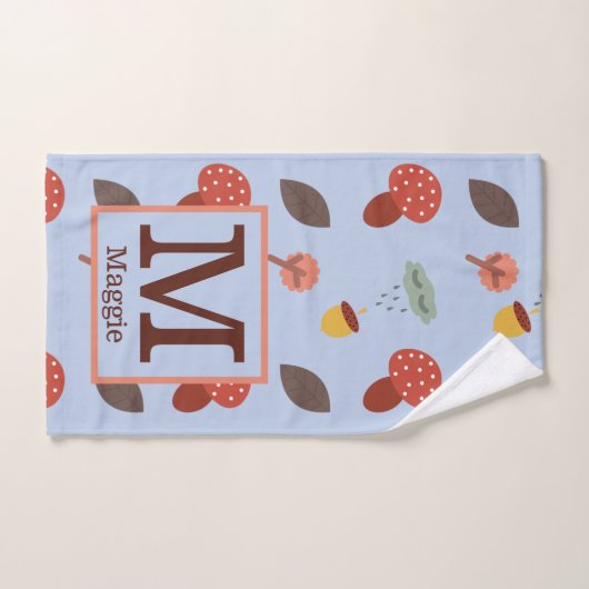 Gepersonaliseerde Herfst badhanddoek set Bad Handdoek (Handdoek)