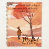 Gepersonaliseerde herfst - Bewaarder van Woodland  Planner (Voorkant)