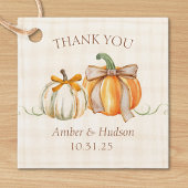 Gepersonaliseerde herfst bruiloft rustieke herfst bedankjes labels