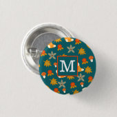 Gepersonaliseerde Herfst Button (Voorkant /achterkant)