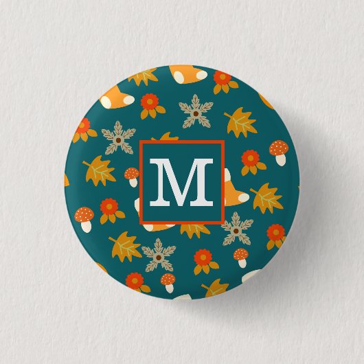 Gepersonaliseerde Herfst Button (Voorkant)