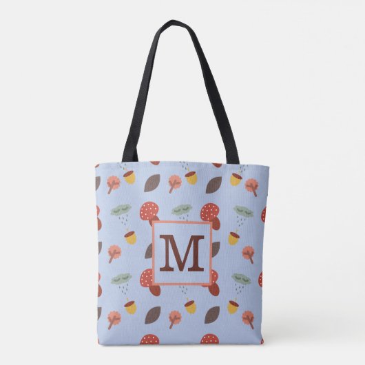 Gepersonaliseerde Herfst Canvas tas (Achterkant)