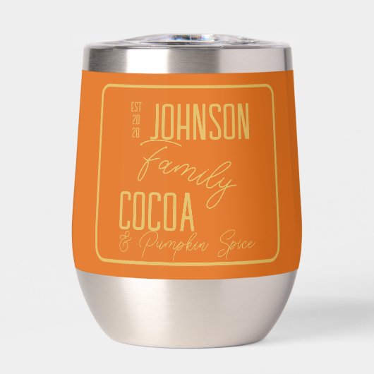 Gepersonaliseerde Herfst Familie Pompoen Spice (Voorkant)