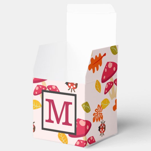 Gepersonaliseerde Herfst Favor Box Bedankdoosjes (Geopend)