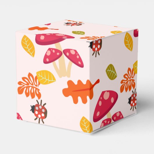 Gepersonaliseerde Herfst Favor Box Bedankdoosjes (Achterkant)