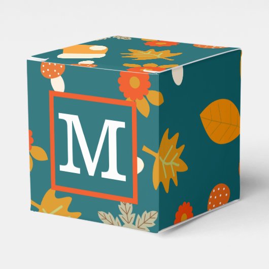 Gepersonaliseerde Herfst Favor Box Bedankdoosjes (Voorkant Zijde)
