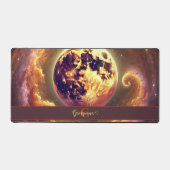 Gepersonaliseerde Herfst Galaxy Oogst Maan Bureaumat (Voorkant)