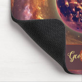 Gepersonaliseerde Herfst Galaxy Oogst Maan Muismat (Hoek)