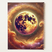 Gepersonaliseerde Herfst Galaxy Oogst Maan Planner (Achterkant)
