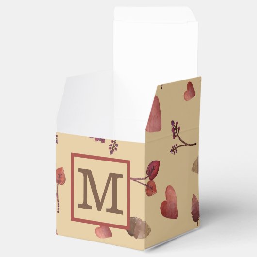 Gepersonaliseerde herfst gunst box bedankdoosjes (Geopend)