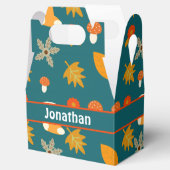 Gepersonaliseerde herfst gunst box bedankdoosjes (Geopend)