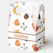 Gepersonaliseerde herfst gunst box bedankdoosjes (Geopend)