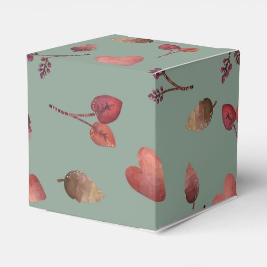 Gepersonaliseerde herfst gunst box bedankdoosjes (Achterkant)