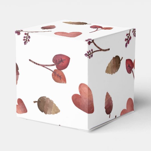 Gepersonaliseerde herfst gunst box bedankdoosjes (Achterkant)