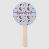 Gepersonaliseerde Herfst Handwaaier (Achterkant)