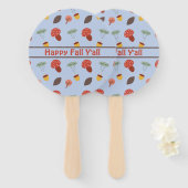 Gepersonaliseerde Herfst Handwaaier (Voorkant en achterkant)