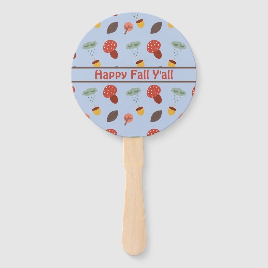 Gepersonaliseerde Herfst Handwaaier (Voorkant)