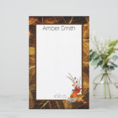 Gepersonaliseerde herfst Harvest Briefpapier (Staand voorkant)