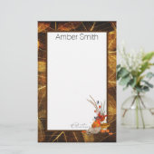 Gepersonaliseerde herfst Harvest Briefpapier (Staand voorkant)