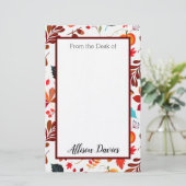 Gepersonaliseerde herfst Harvest Briefpapier (Staand voorkant)