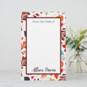 Gepersonaliseerde herfst Harvest Briefpapier (Staand voorkant)
