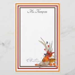 Gepersonaliseerde herfst Harvest Briefpapier
