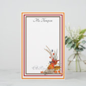 Gepersonaliseerde herfst Harvest Briefpapier (Staand voorkant)