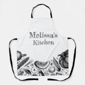 Gepersonaliseerde Herfst Harvest Schort (Voorkant)