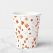 Gepersonaliseerde herfst Hedgehog Paper Cups Papieren Bekers (Achterkant)
