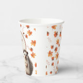 Gepersonaliseerde herfst Hedgehog Paper Cups Papieren Bekers (Links)