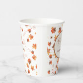 Gepersonaliseerde herfst Hedgehog Paper Cups Papieren Bekers (Rechts)