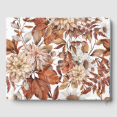 Gepersonaliseerde herfst herfst van Terracotta Gastenboek (Achterkant)