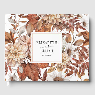 Gepersonaliseerde herfst herfst van Terracotta Gastenboek