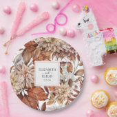 Gepersonaliseerde herfst herfst van Terracotta Papieren Bordje (Feest)