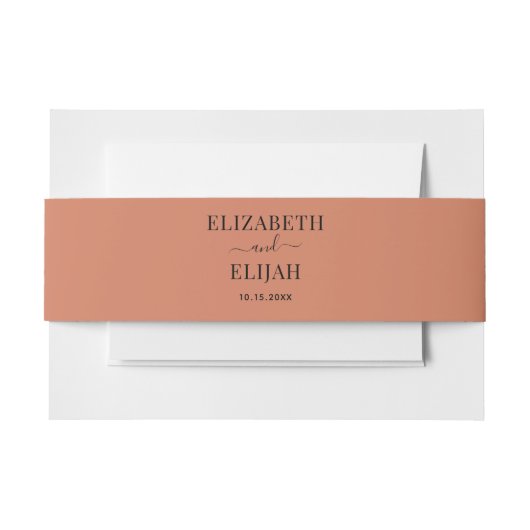 Gepersonaliseerde herfst herfst van Terracotta Uitnodigingen Wikkel (Voorkant Voorbeeld)