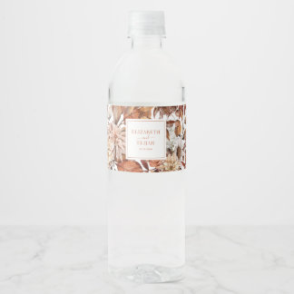 Gepersonaliseerde herfst herfst van Terracotta Waterfles Etiket