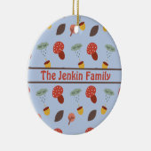 Gepersonaliseerde herfst keramisch ornament (Rechts)