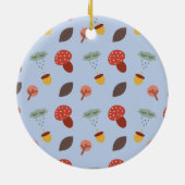 Gepersonaliseerde herfst keramisch ornament (Achterkant)