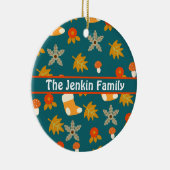 Gepersonaliseerde herfst keramisch ornament (Rechts)